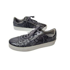 All Saints Womens python snake print sneaker leather  low top Euro 41